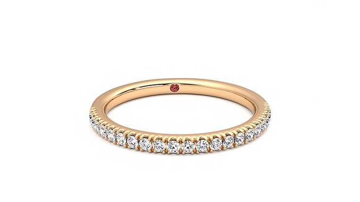 Taylor & Hart Camellia Wedding Ring 360 degree image 2