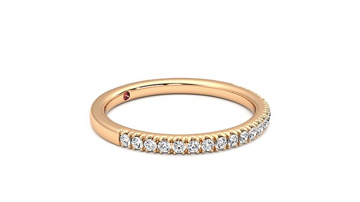 Taylor & Hart Camellia Wedding Ring 360 degree image 7