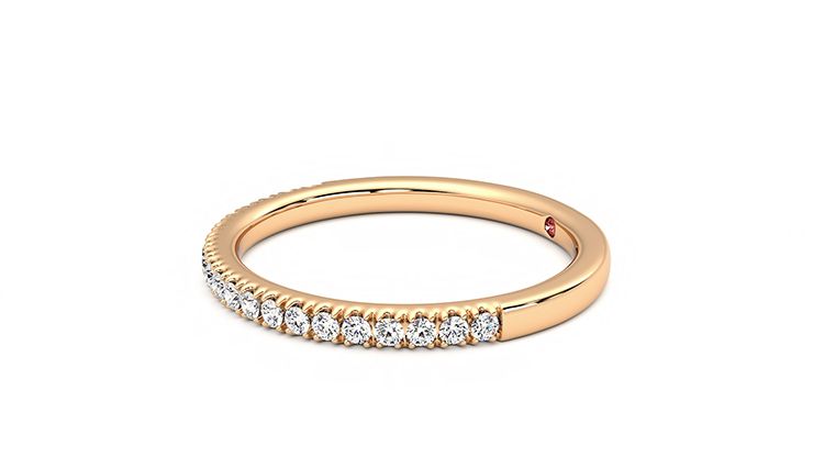 Taylor & Hart Camellia Wedding Ring 360 degree image 22