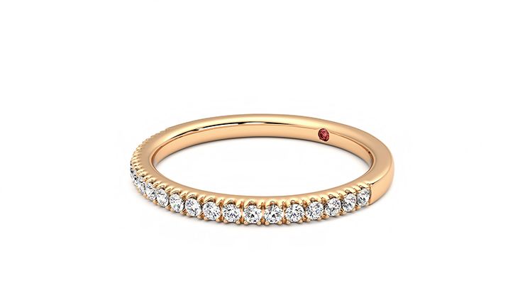 Taylor & Hart Camellia Wedding Ring 360 degree image 24