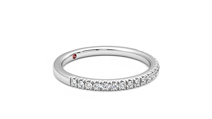 Taylor & Hart Camellia Wedding Ring 360 degree image 7