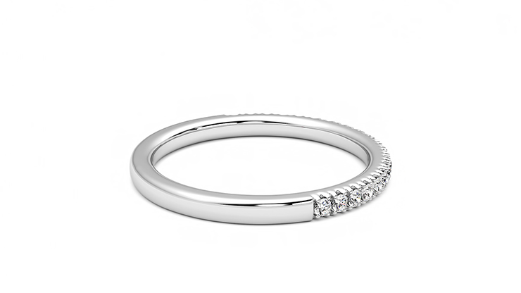 Taylor & Hart Camellia Wedding Ring 360 degree image 11