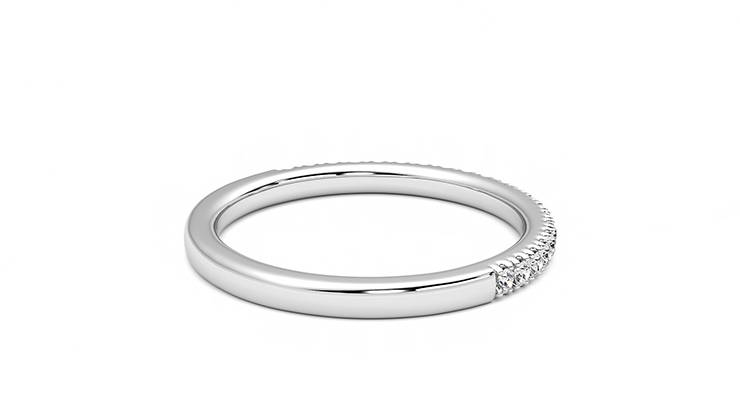 Taylor & Hart Camellia Wedding Ring 360 degree image 12
