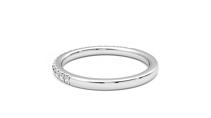 Taylor & Hart Camellia Wedding Ring 360 degree image 18