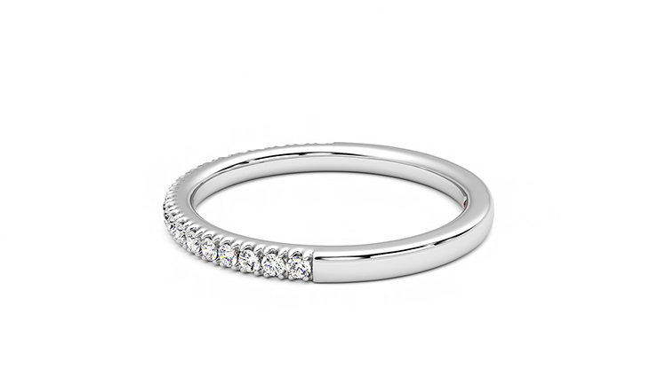 Taylor & Hart Camellia Wedding Ring 360 degree image 20