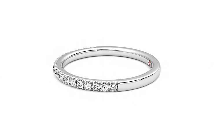 Taylor & Hart Camellia Wedding Ring 360 degree image 21