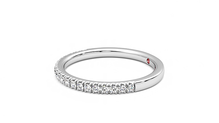 Taylor & Hart Camellia Wedding Ring 360 degree image 22