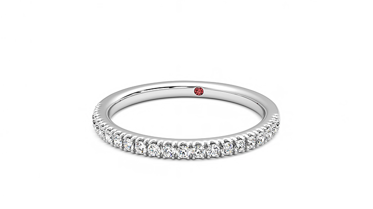 Taylor & Hart Camellia Wedding Ring 360 degree image 27