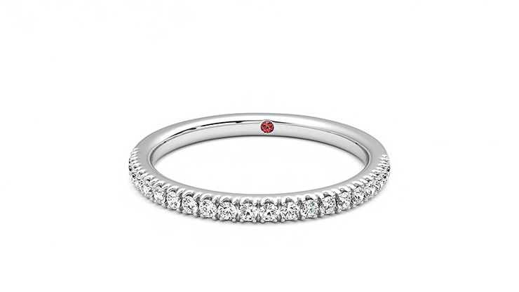 Taylor & Hart Camellia Wedding Ring 360 degree image 28