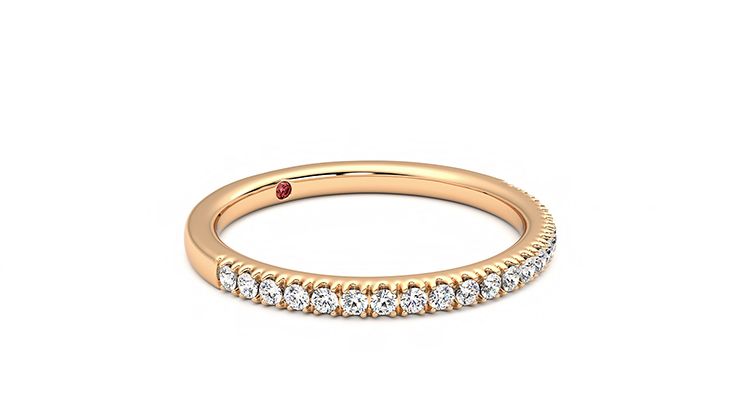 Taylor & Hart Camellia Wedding Ring 360 degree image 6