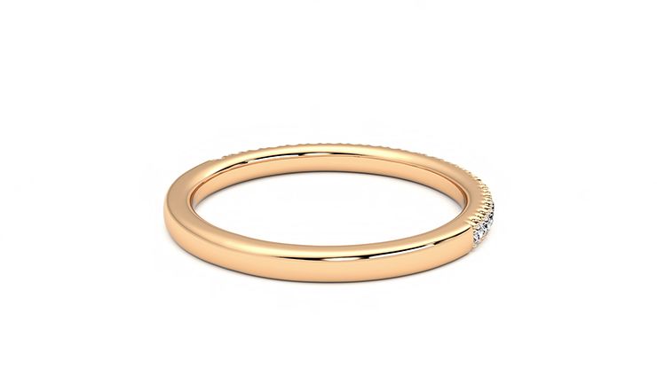 Taylor & Hart Camellia Wedding Ring 360 degree image 13