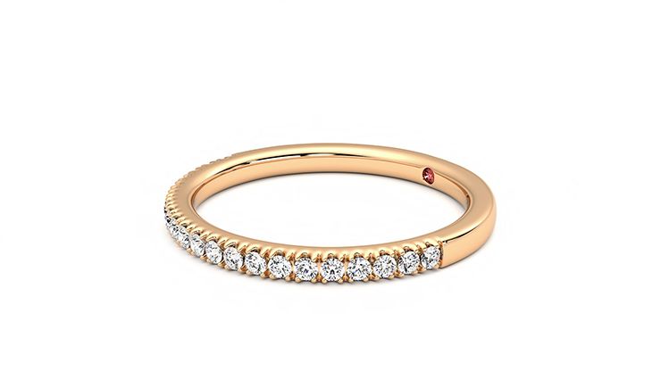 Taylor & Hart Camellia Wedding Ring 360 degree image 23