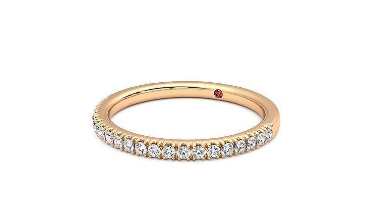 Taylor & Hart Camellia Wedding Ring 360 degree image 25