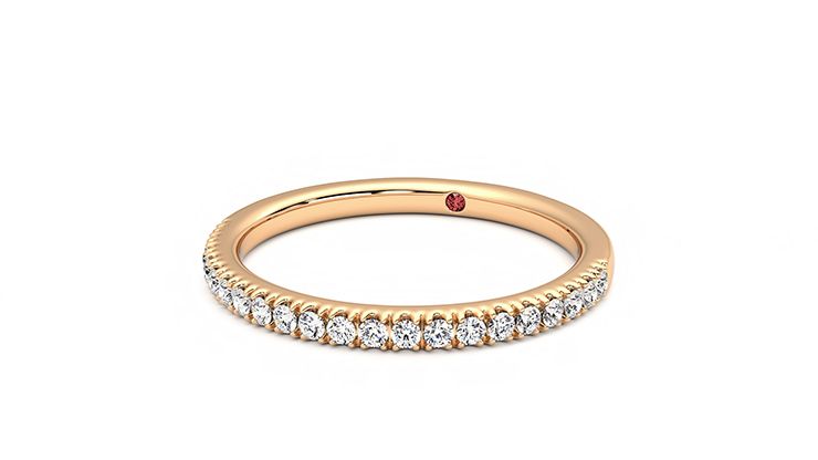 Taylor & Hart Camellia Wedding Ring 360 degree image 26
