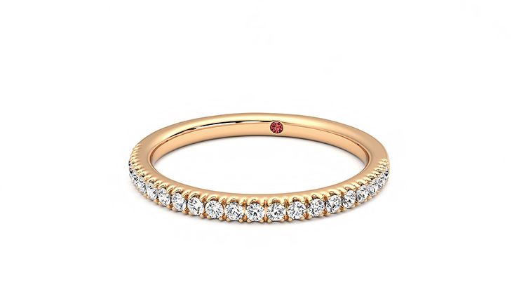 Taylor & Hart Camellia Wedding Ring 360 degree image 27