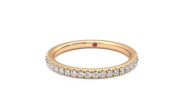 Taylor & Hart Camellia Wedding Ring 360 degree image 28