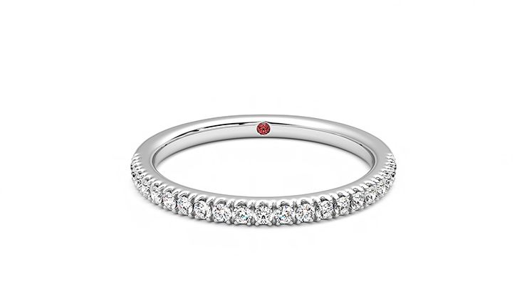 Taylor & Hart Camellia Wedding Ring 360 degree image 0