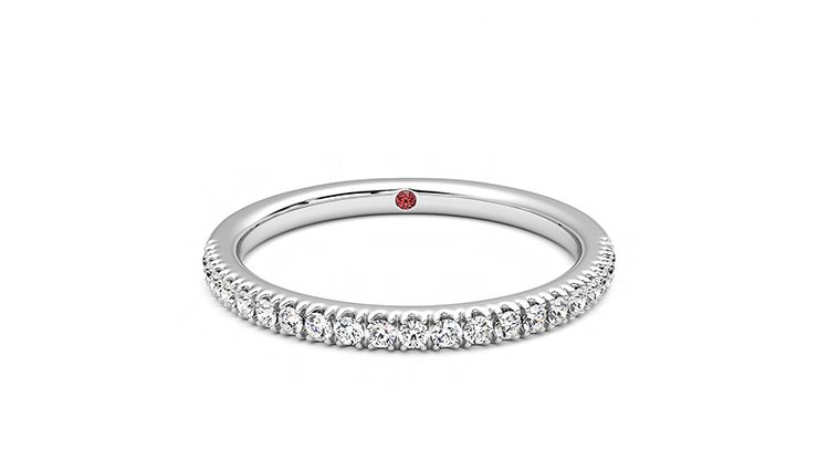 Taylor & Hart Camellia Wedding Ring 360 degree image 1