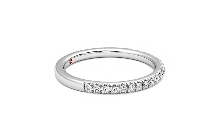 Taylor & Hart Camellia Wedding Ring 360 degree image 8
