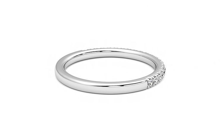 Taylor & Hart Camellia Wedding Ring 360 degree image 12