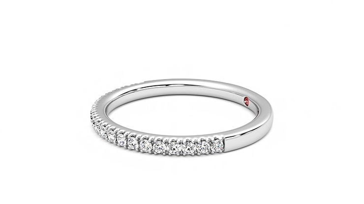 Taylor & Hart Camellia Wedding Ring 360 degree image 22