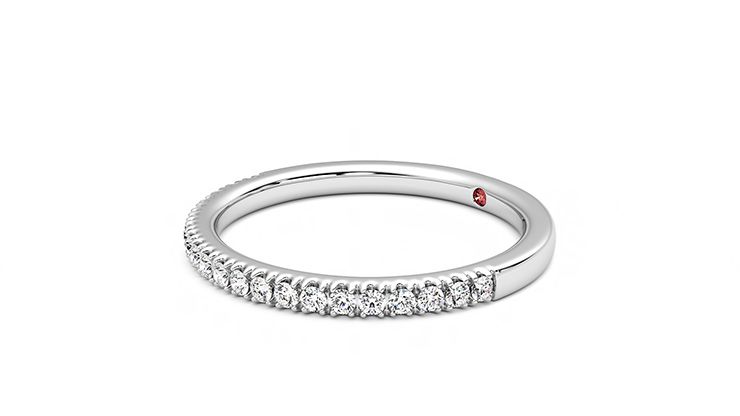 Taylor & Hart Camellia Wedding Ring 360 degree image 23