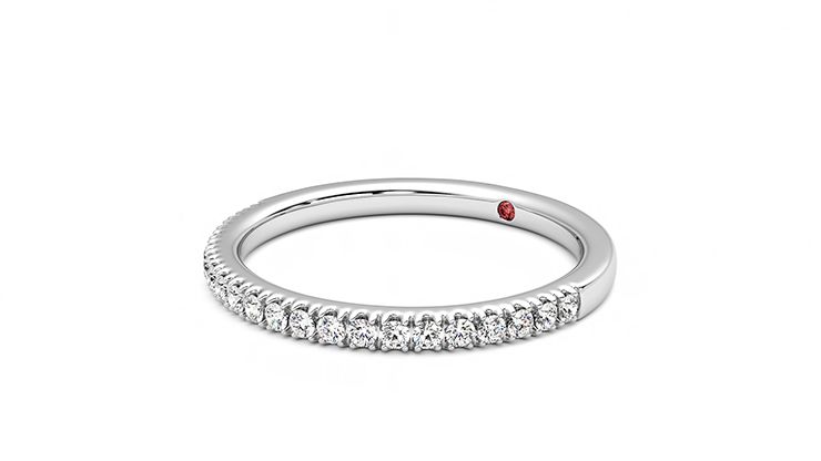 Taylor & Hart Camellia Wedding Ring 360 degree image 24