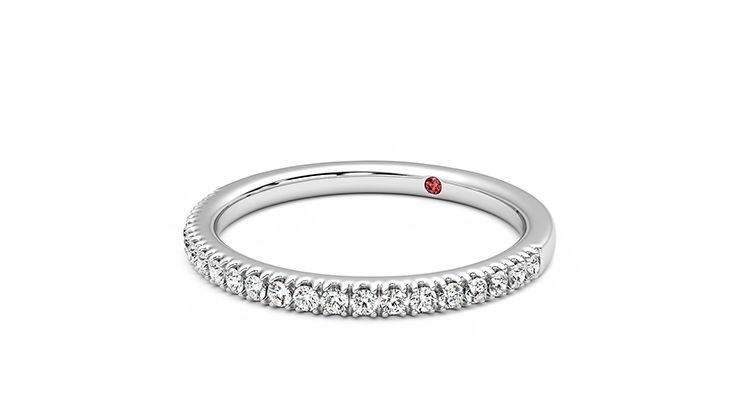Taylor & Hart Camellia Wedding Ring 360 degree image 25