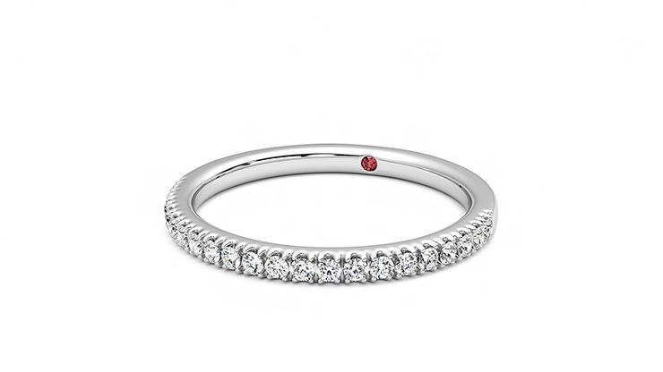 Taylor & Hart Camellia Wedding Ring 360 degree image 26