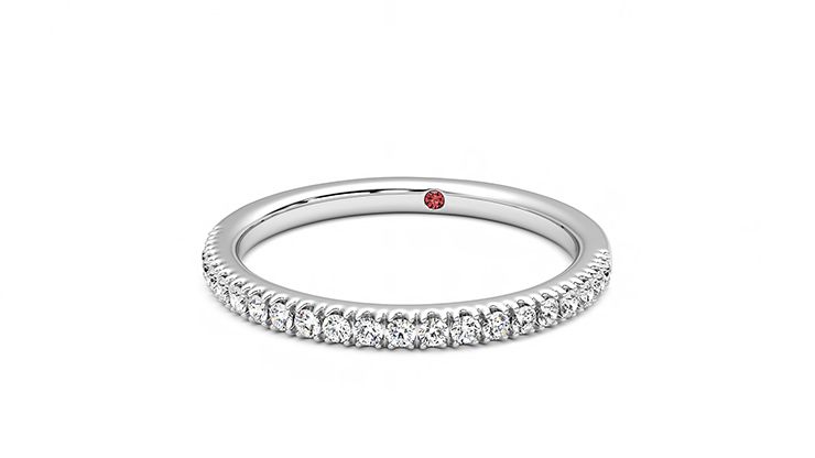 Taylor & Hart Camellia Wedding Ring 360 degree image 27