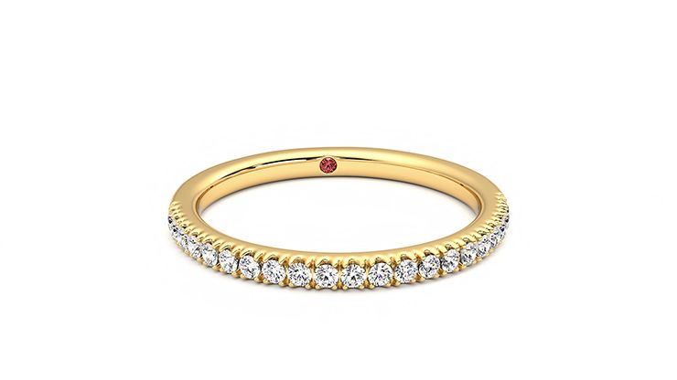 Taylor & Hart Camellia Wedding Ring 360 degree image 2