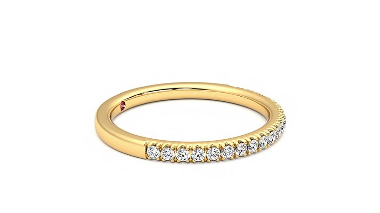 Taylor & Hart Camellia Wedding Ring 360 degree image 8