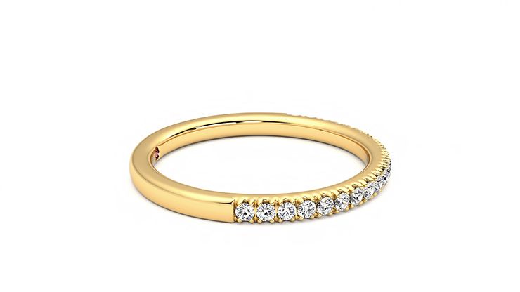 Taylor & Hart Camellia Wedding Ring 360 degree image 9