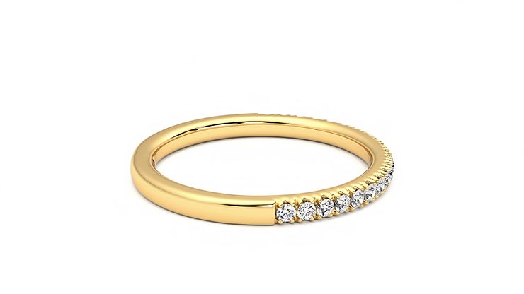 Taylor & Hart Camellia Wedding Ring 360 degree image 10