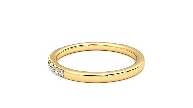 Taylor & Hart Camellia Wedding Ring 360 degree image 18