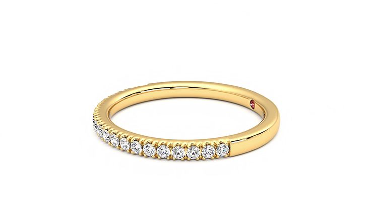 Taylor & Hart Camellia Wedding Ring 360 degree image 22