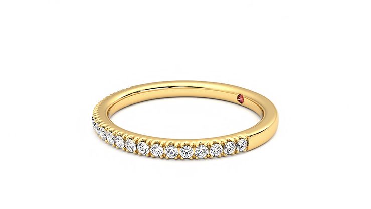 Taylor & Hart Camellia Wedding Ring 360 degree image 23