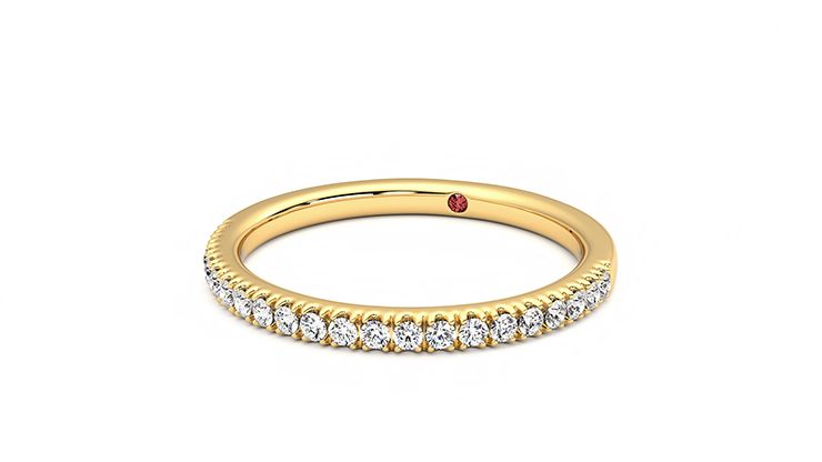 Taylor & Hart Camellia Wedding Ring 360 degree image 26