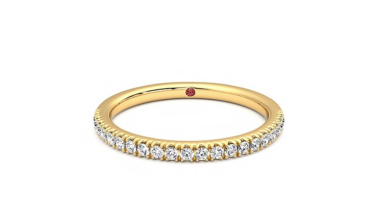 Taylor & Hart Camellia Wedding Ring 360 degree image 29