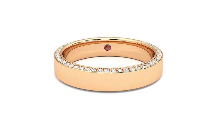 Taylor & Hart Cedar Wedding Ring 360 degree image 0