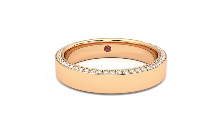 Taylor & Hart Cedar Wedding Ring 360 degree image 1