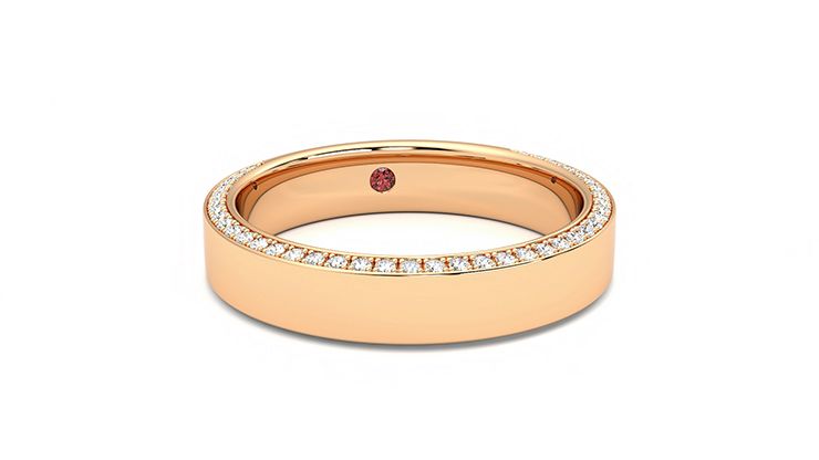 Taylor & Hart Cedar Wedding Ring 360 degree image 2