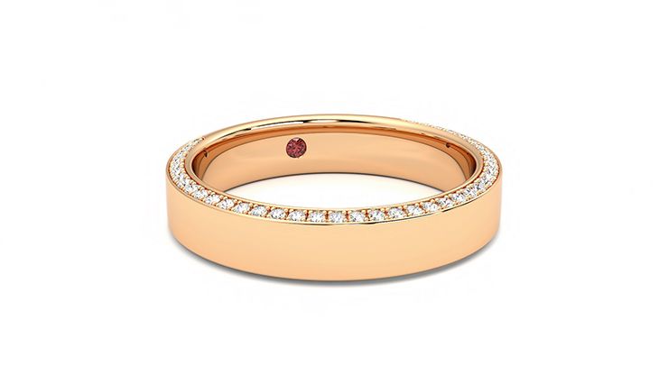 Taylor & Hart Cedar Wedding Ring 360 degree image 3