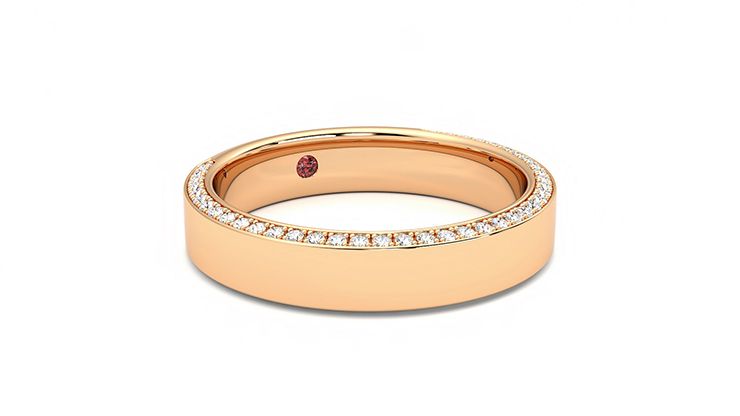 Taylor & Hart Cedar Wedding Ring 360 degree image 4