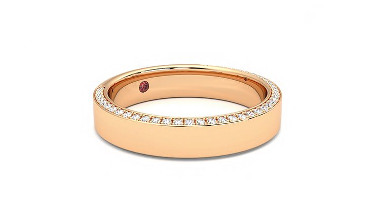 Taylor & Hart Cedar Wedding Ring 360 degree image 5