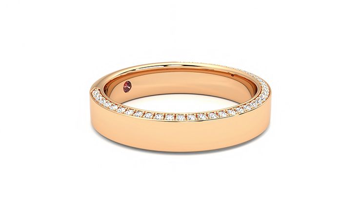 Taylor & Hart Cedar Wedding Ring 360 degree image 6