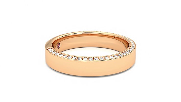 Taylor & Hart Cedar Wedding Ring 360 degree image 7