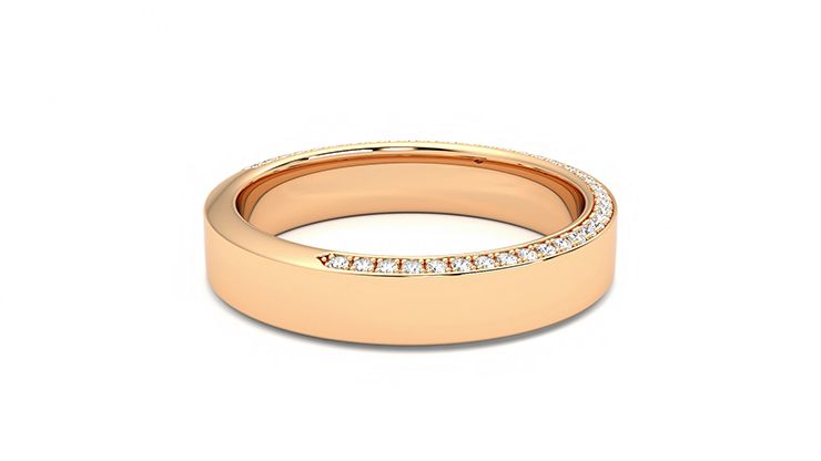 Taylor & Hart Cedar Wedding Ring 360 degree image 10