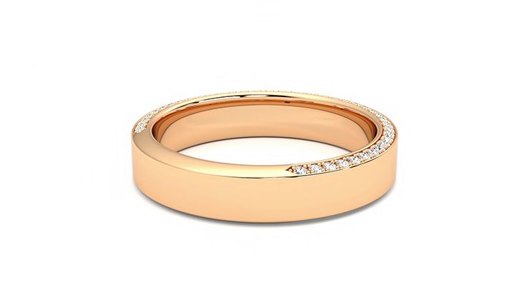 Taylor & Hart Cedar Wedding Ring 360 degree image 12