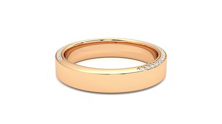 Taylor & Hart Cedar Wedding Ring 360 degree image 13